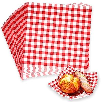 Choice 9 x 12 Red Check Basket Liner / Deli Sandwich Wrap Paper