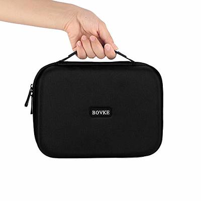 BOVKE Hard Carrying Case for OMRON Platinum BP5450 OMRON Gold BP5350 OMRON  7 Series BP7350 OMRON 10 Series BP7450 Wireless Blood Pressure Monitor,  Extra Room fits Premium Upper Arm Cuff, Black 