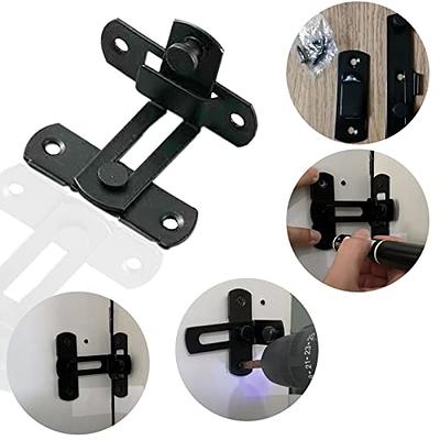 Tunish Large Sliding Barn Door Lock Flip Door Latch Security Front Door  Locks for Wine Cabinet Bathroom Outdoor Garage Garden Closet Door (90  Degrees Black) - Yahoo Shopping