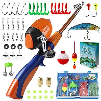 TuKIIE Fishing Game Toy Pole and Rod Fish Board Rotating with Music  Includes 45 Fish and 4 Fishing Poles Fine Motor Skill Training Birthday  Gift for Children Kids Toddlers Boys Girls(Pink) 