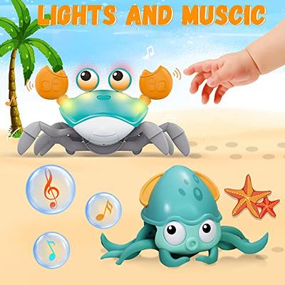 Baby Toys Infant Crawling Crab: Tummy Time Toy Gifts 3 4 5 6 7 8 9