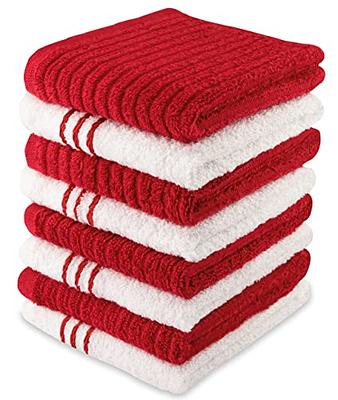 K&janet6am Microfiber Cleaning Cloth for Kitchen, 12 Pack Premium Coral  Velvet Dish Cloths for Washing Dishes, Super Absorbent Coral Fleece  Cleaning