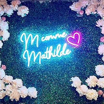 Custom Neon Signs, Binager Professional Handmade Personalized LED Name Logo Neon  Light, Dimmable Light up Sign for Bedroom Wall Decor, Wedding, Birthday,  Festival, Party, Bar, Shop, Business-(16-60) - Yahoo Shopping