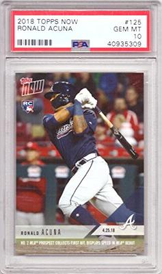 2018 Topps Now Baseball #125 Ronald Acuna Jr. Rookie Card