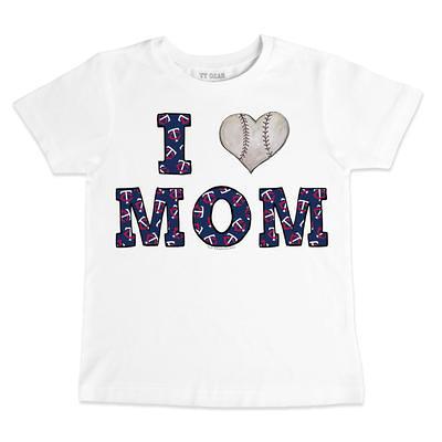 Minnesota Twins Tiny Turnip Girls Toddler Girl Teddy Fringe T-Shirt - White