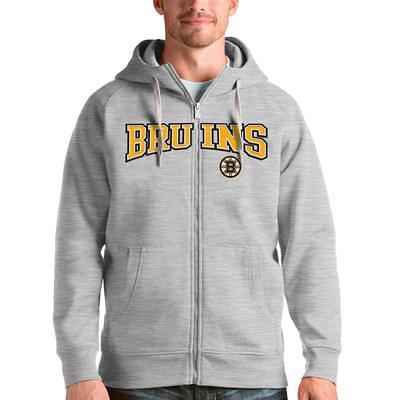 Boston Bruins Antigua Women's Protect Full-Zip Hoodie - Steel/Charcoal