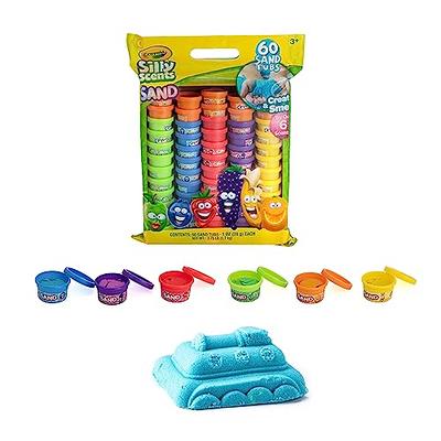 Crayola Silly Scents Play Sand, 60x1oz Tubs, 6 Bright Colors and Scents