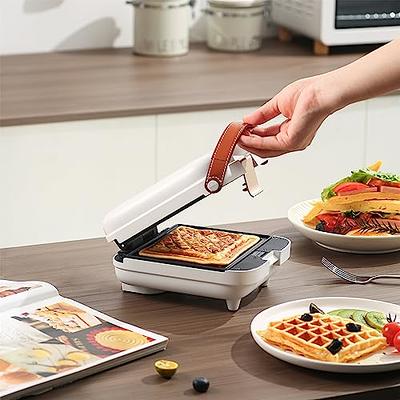 Mini Waffle Maker Breakfast Sandwich Maker Pancake Panini Press Waffle Iron  2 In