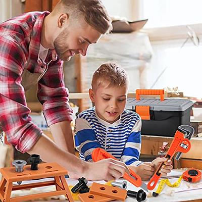 Kids Tool Set, 31 PCS Kids Tool Box Pretend Play Construction Toy with  Electric Drill Hammer Tool Accessories Toddler Tool Set for Girls Boys Ages  3 4