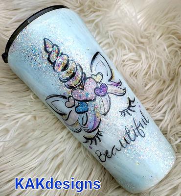 Glitter Tumbler with Name