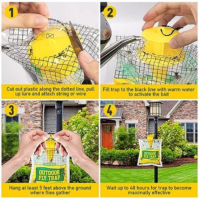 Fly Traps Outdoor Fly Trap Hanging, Disposable Fly Killer Trap Bag