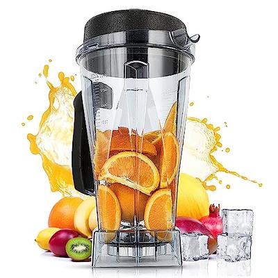 64 oz Blender Pitcher with Tamper Replacement for Vitamix 5000 5200 6300 760 Blender Container Cup Replacement Parts Accessories