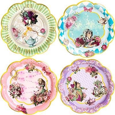 Alice in Wonderland Birthday Party Supplies Dinner Plates, Desert