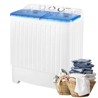 JEREMY CASS 1.73 cu ft. Portable Top Load Washer and Spinner Combo in White  Mini Twin Tub Washer with 17.6 lbs. Large Capacity - Yahoo Shopping