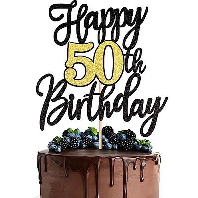 50 & Fabulous Cake Topper, 50th Birthday Party Decorations, 50th