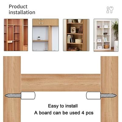 Punch Free Adhesive Shelf Bracket, Shelf Pegs, Shelf Clip for Kitchen  Cabinet Book Shelves, 16 Pack