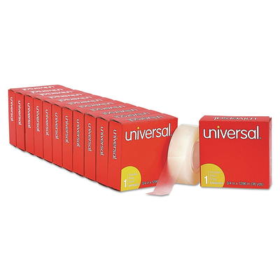 Universal® General-Purpose Box Sealing Tape, 3 Core, 1.88 x 54.6 yds,  Clear