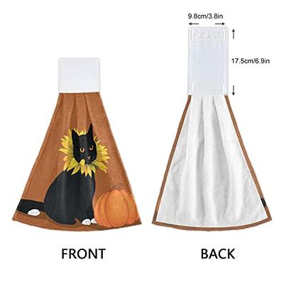 Cat Funny Hand Towels for Bathroom Kitchen - Cute Decorative Cat Decor  Hanging Washcloths Face Towels Super Absorbent Soft- Housewarming Gift for  Cat Lovers - Blackwhite 