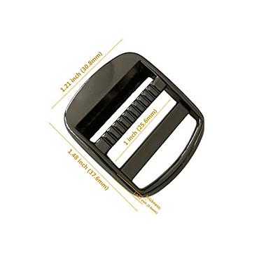 UNIQUE SEWING Ladderlock Buckle - Plastic - 25mm (1) - Black - 2