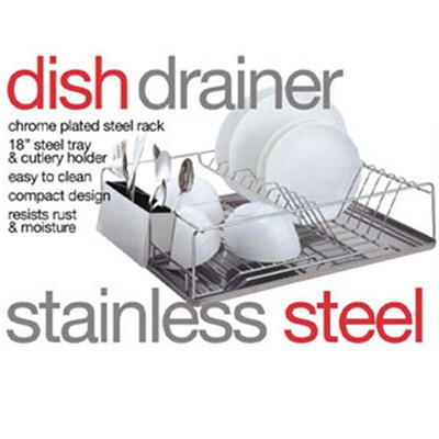 PETXPERT Dish Drying Rack, Expandable Dish Rack for Kitchen Counter with  Utensil Holder, Stainless Steel Small Dish Drainer Organizer with  Drainboard