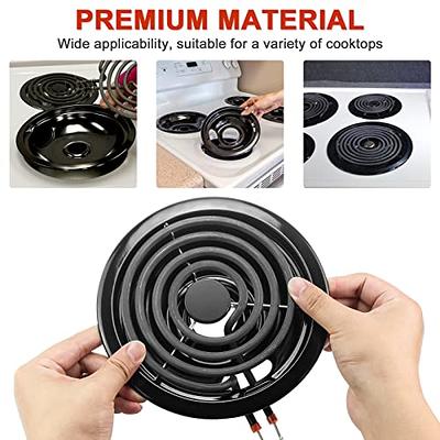 Porcelain Burner Drip Pan Cooktop Set & MP22YA Electric Range