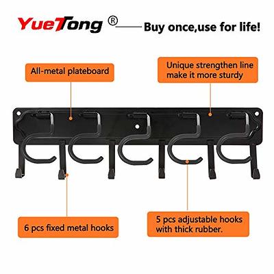 YueTong All Metal Garden Tool Organizer,Adjustable Garage Wall Organizers  and Storage,Heavy Duty Wall Mount Holder with Hooks for  Broom,Rake,Mop,Shovel.(3 Pack) - Yahoo Shopping