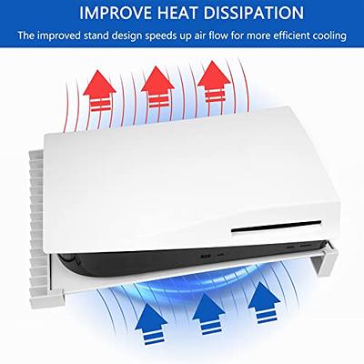 NexiGo PS5 Horizontal Stand, Protect & Improve Heat Dissipation, Compatible  with Disc & Digital Editions, Durable Anti-Slip Design