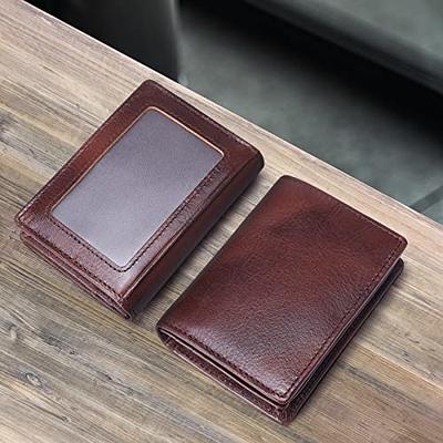 Minimalist Slim Wallet, Front Pocket Rfid Blocking Leather Credit Card  Holder Wallets For Men Women - Temu