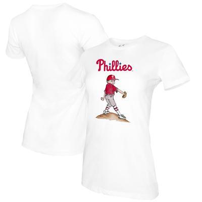 Youth Tiny Turnip White Philadelphia Phillies Blooming Baseballs T-Shirt Size: Small