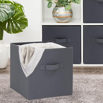 Mainstays Medium Bin Plastic, Gray Flannel