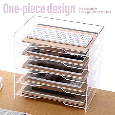 1pc Double Layer Desk Organizer Shelf For Stationery And Office Supplies,  Ins Style File Rack