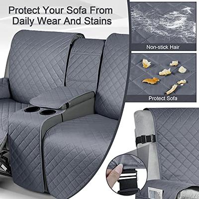 KinCam Waterproof Recliner Sofa Cover, Non-Slip Reclining Couch Covers for  3 Seat, Recliner Couch Cover Furniture Protector with Elastic Straps for  Pets, Kids, Black - Yahoo Shopping