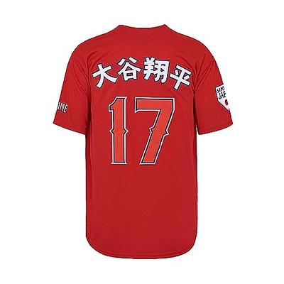 Mens Ohtani Baseball Jersey #17 Shotime Clothing Samurai Japan  Short Sleeve Shirts Stitched Black Size S : Clothing, Shoes & Jewelry