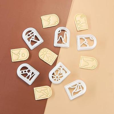 Douxage Polymer Clay Cutters for Clay Earring Cutters,6 Shapes