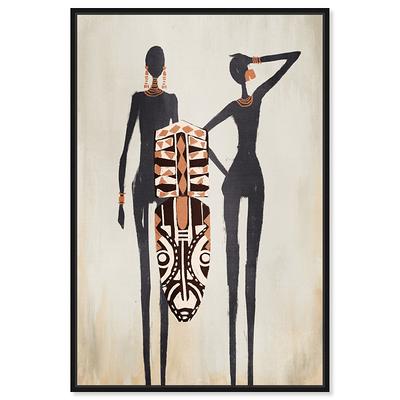 Oliver Gal 'Elegant Fashion Tribal Man And Woman' Framed Canvas Art Print -  Yahoo Shopping