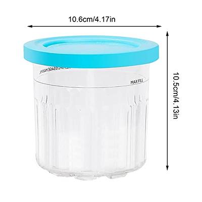 2/4Pack Ice Cream Containers Freezer Storage Tubs 1 qt Reusable