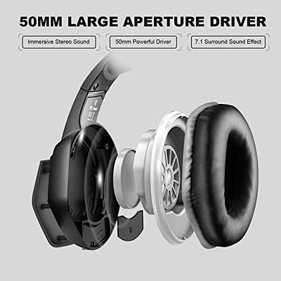 EKSA E1000 USB Gaming Headset for PC, Computer Headphones with  Microphone/Mic Noise Cancelling, 7.1 Surround Sound, RGB Light - Wired  Headphones for