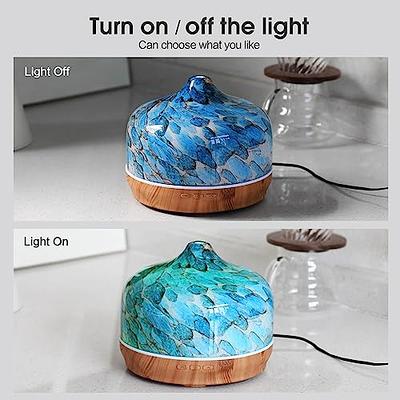 Porseme Essential Oil Diffuser 3D Glass Aromatherapy Ultrasonic Humidi