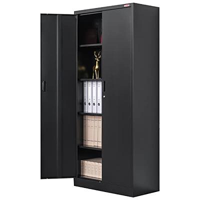 Diversified Spaces Four-Door Tall Storage Cabinet Four-Door Tall