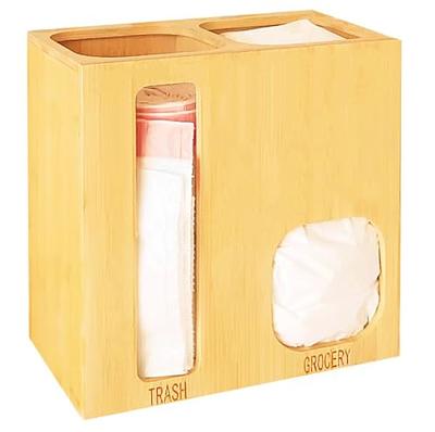 SEANADO Grocery Bag Holder & Trash Bag Roll Dispenser Clear, 2 in