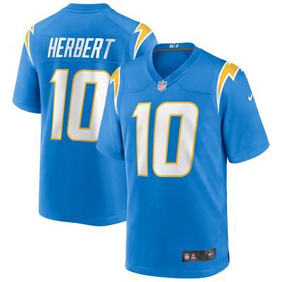 NFL Los Angeles Chargers (Justin Herbert) Women's Game Football Jersey.