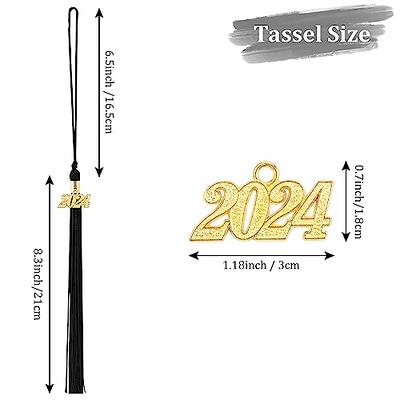 2024 Graduation Tassel, Academic Graduation Cap Tassel 2024, 2024 Tassel  Graduation, 2024 Tassel with 2024 Year Gold Date Charms for 2024 Grads