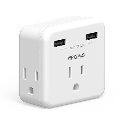 3-Outlet USB Wall Charger and Extender with 3-Way Splitter, ETL Listed -  For Home, Office, Cruise Ship