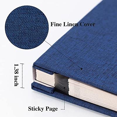 Large Photo Album Self Adhesive for 4x6 8x10 Pictures Linen