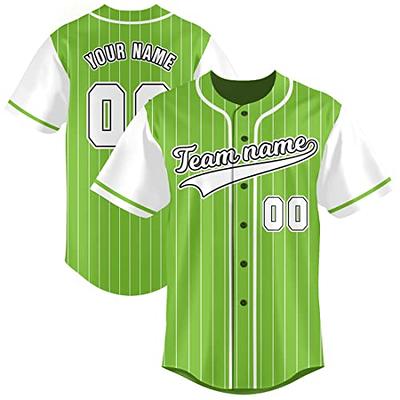 Custom Logo Name Number White Pinstripe Baseball Jersey