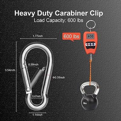 30 PCS Stainless Steel Carabiner Clip Spring-Snap Hook M4 1.8 Inch