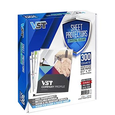  600 Pack Clear Sheet Protectors for 3 Ring Binder Page  Protectors, Heavy Duty Plastic Sheet Protectors Fits Standard 8.5 x 11  Paper, Reinforced 11 Hole Design : Office Products