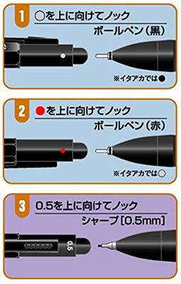 Staedtler Multi Function Avant Grade Blast Black, Red Ink Ballpoint Pen  Plus 0.5mm Mechanical Pencil (927AG-BB)