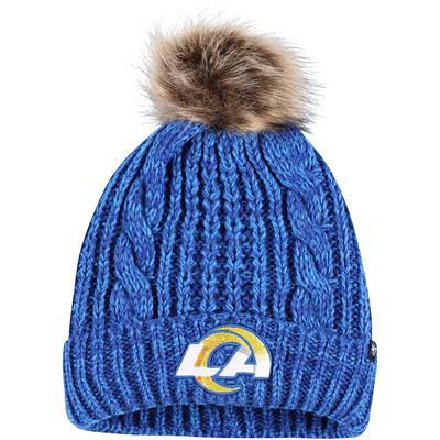 Men's Fanatics Branded Royal/Natural Los Angeles Dodgers Hometown Slogan Cuffed Knit Hat with Pom