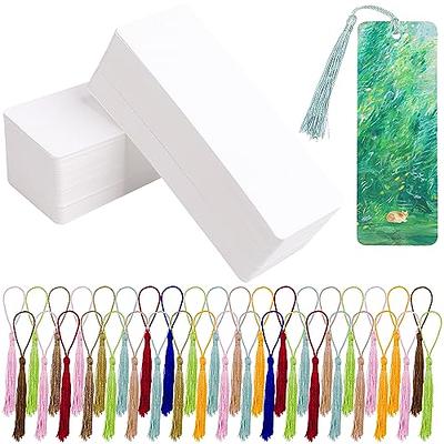 DSYIL 250 Set Paper Bookmarks with Tassels, Blank Cardstock Bookmarks Bulk  - White Bookmark Blanks for DIY Craft Card Making, Gift Tags and More -  Yahoo Shopping